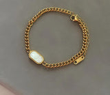 Bracelet with Milky Stone