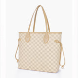CHECKERD TOTE